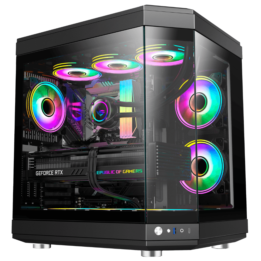 Gabinete Gamer Gamemax Hype, Mid Tower, Preto, Sem Fonte, Sem Fans, HYPE-BK