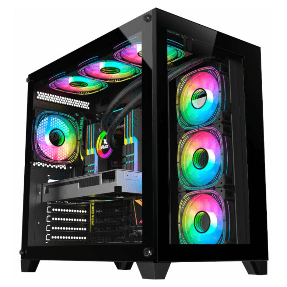 Gabinete Gamer K-MEX Space ATX, Mid Tower, Preto, Sem Fonte, Sem Fans, CG-P2R4