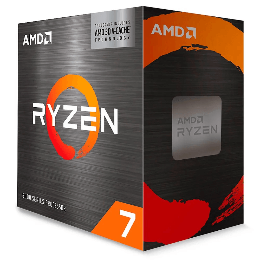 Processador AMD Ryzen 7 5700X3D, 8 Cores, 16 Threads, 4.1GHz Boost, AM4, Sem Vídeo, 100-100001503WOF