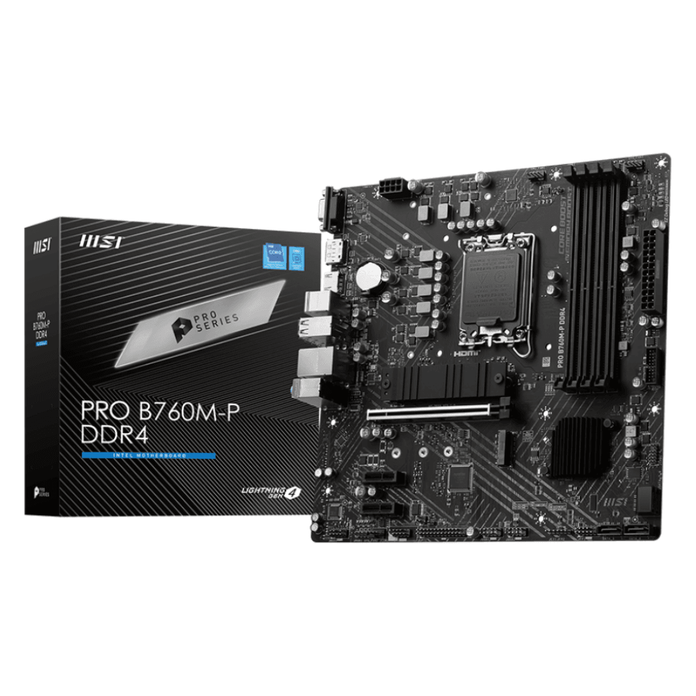 Placa Mãe MSI PRO B760M-P, LGA 1700, DDR5, Micro ATX, 911-7E02-009