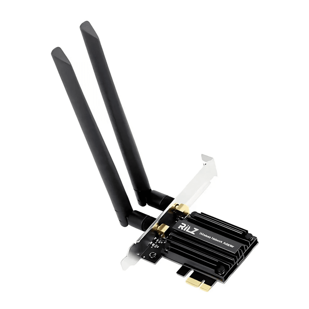 Adaptador PCIe Rilz AX210, Wi-Fi 6E, Bluetooth 5.2