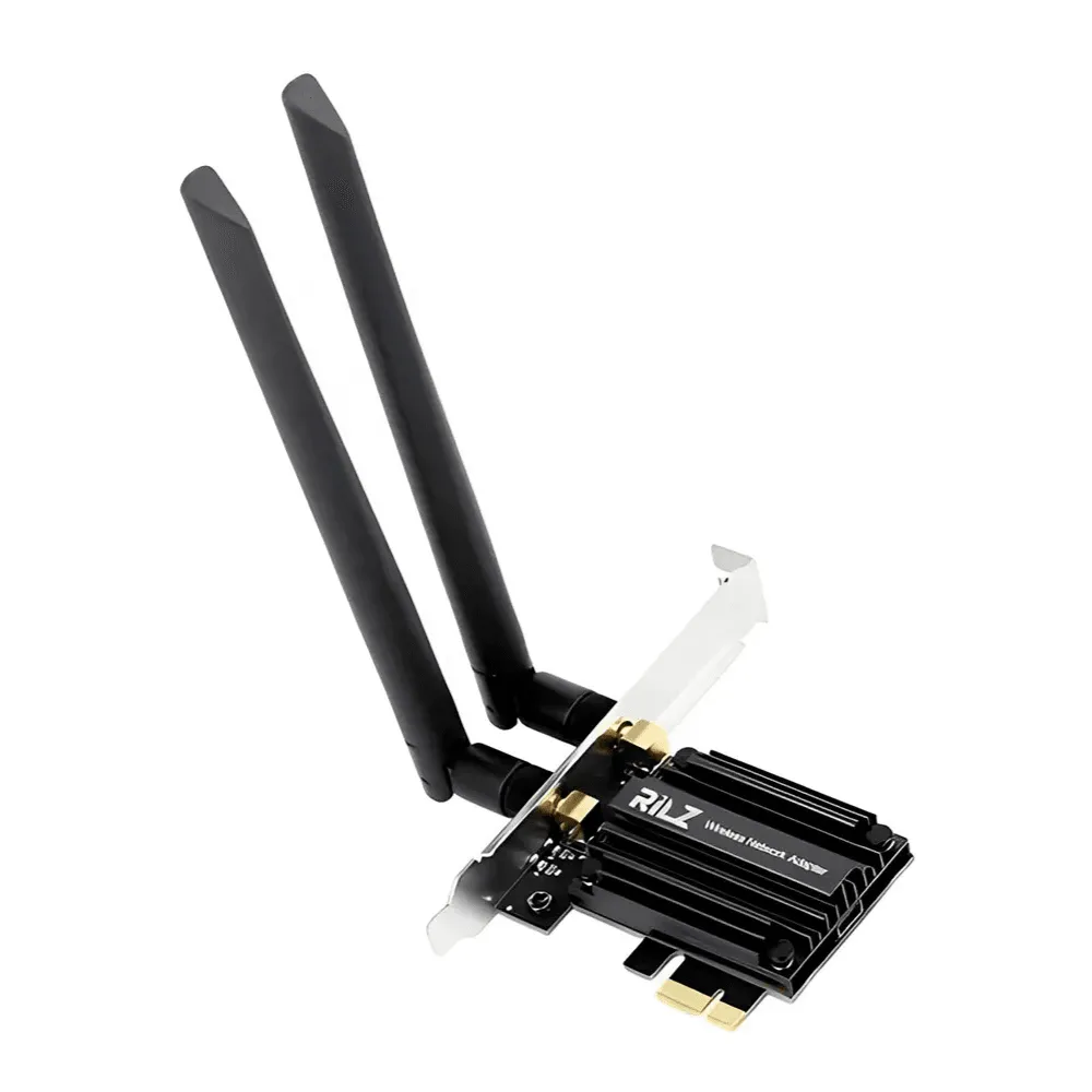 Adaptador PCIe Rilz AX210, Wi-Fi 6E, Bluetooth 5.2