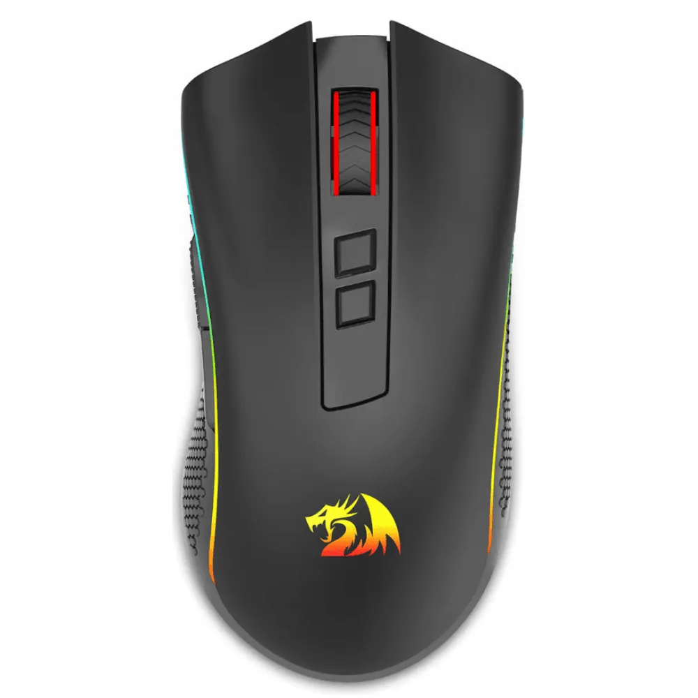 Mouse Gamer Redragon Cobra Pro, 16.000 DPI, RGB, Sem Fio, Preto, M711-PRO