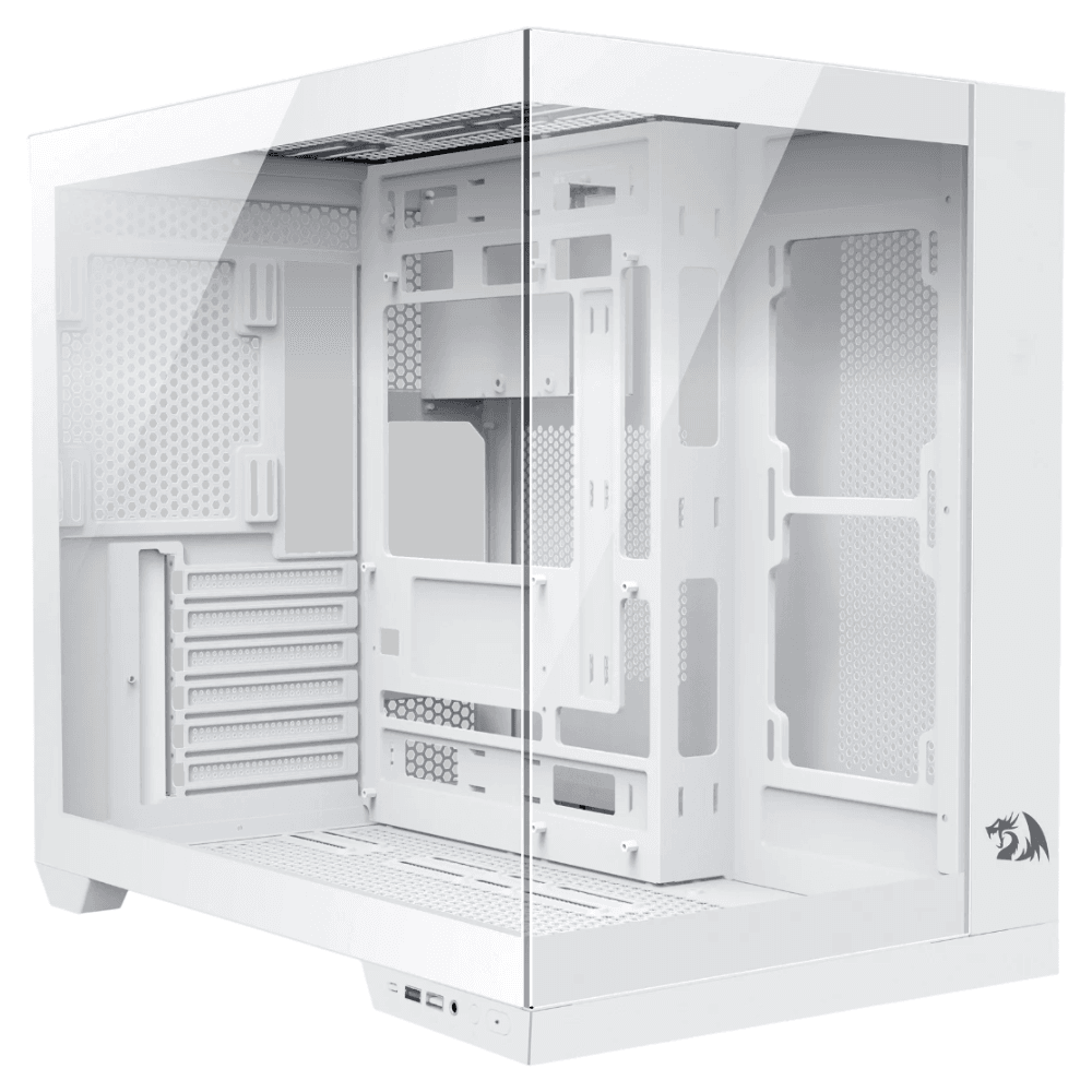 Gabinete Gamer Redragon Wideload Pro, Mid Tower, Branco, Sem Fonte, Sem Fans, CA-604W-PRO