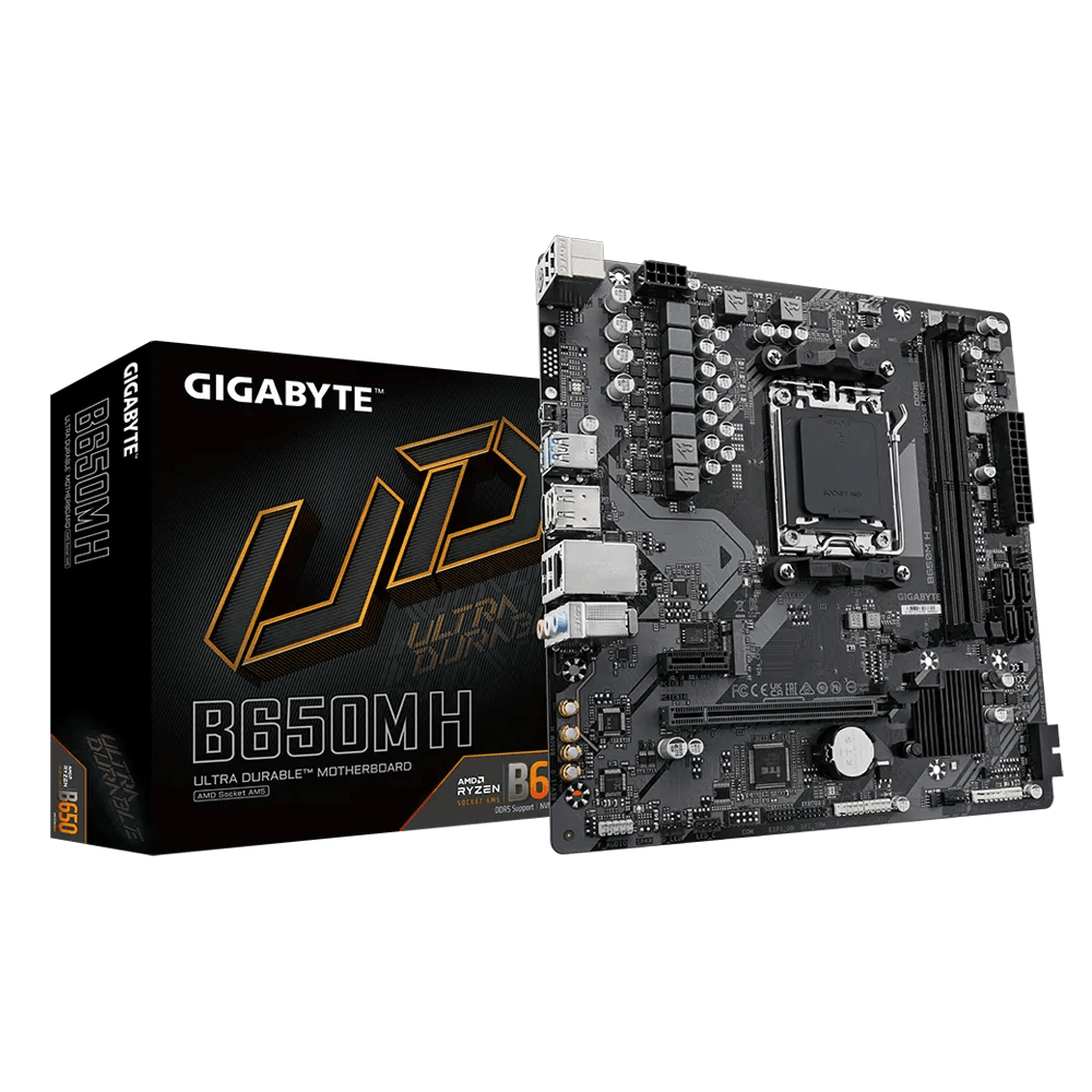Placa Mãe GIGABYTE B650M H, AM5, DDR5, Micro ATX
