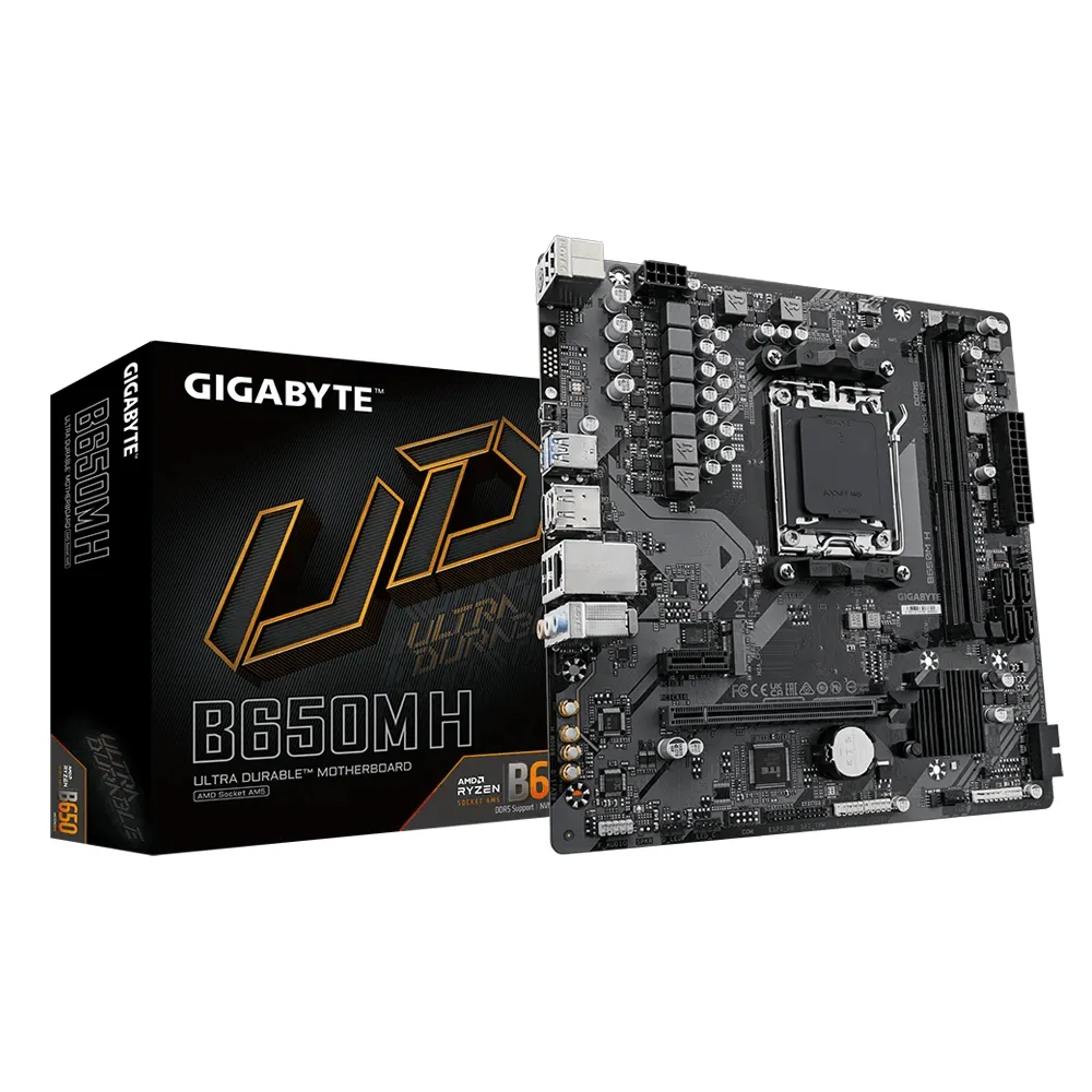 Placa Mãe GIGABYTE B650M H, AM5, DDR5, Micro ATX