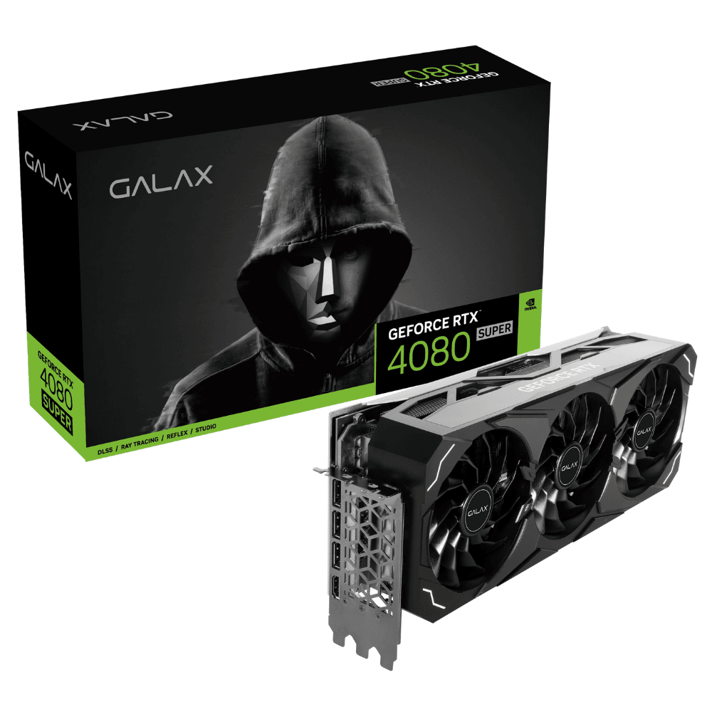 Placa de Vídeo GALAX GeForce RTX 4080 SUPER ST 1-Click OC, 16GB, GDDR6X, DLSS, Ray Tracing, 48SZM6MD9STS