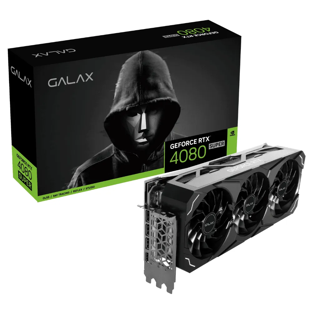 Placa de Vídeo GALAX GeForce RTX 4080 SUPER ST 1-Click OC, 16GB, GDDR6X, DLSS, Ray Tracing, 48SZM6MD9STS