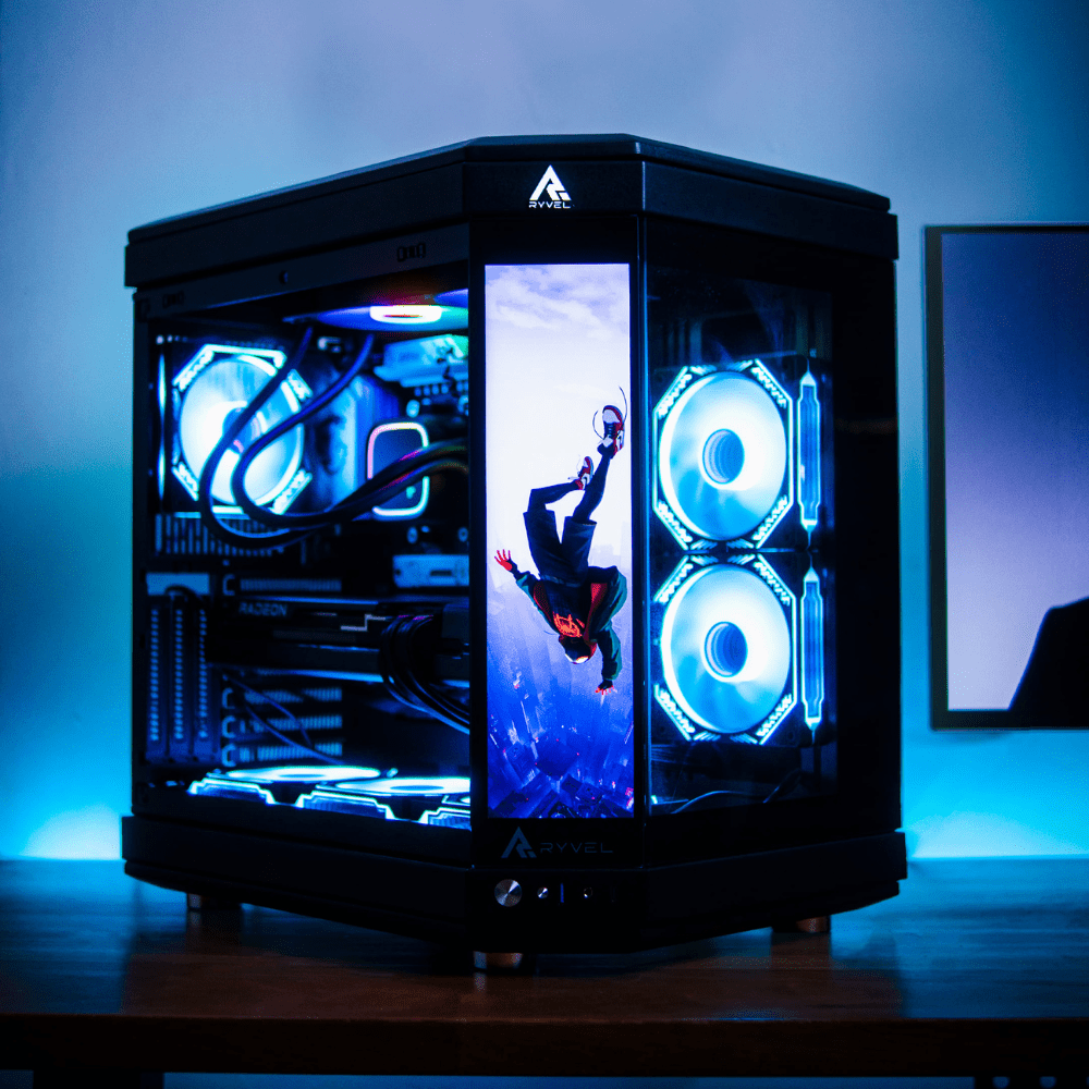 PC Gamer Ryzen 7 7800X3D, RX 7800XT, 32GB DDR5 RGB, SSD NVMe 2TB, 1000W 80 Plus Gold, PCCUBE01-E