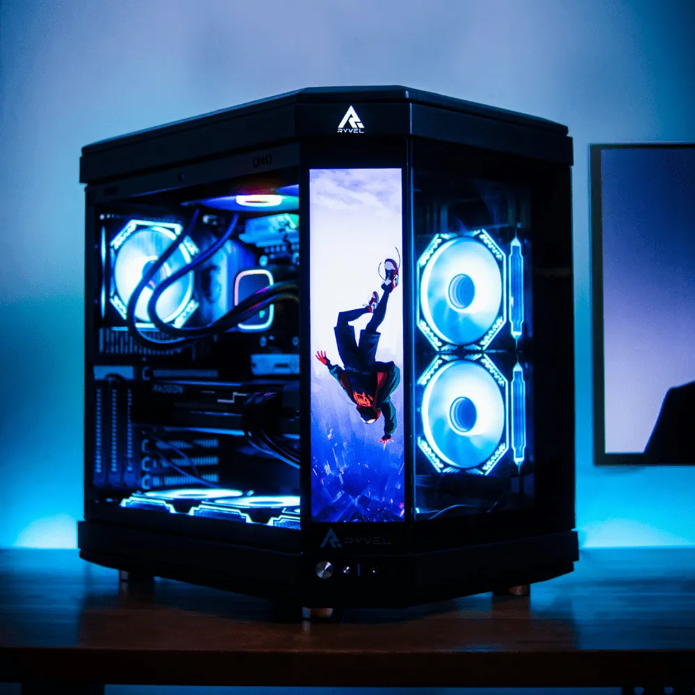 PC Gamer Ryzen 7 7800X3D, RTX 4070 Super, 32GB DDR5 RGB, SSD NVMe 2TB, 1000W 80 Plus Gold, PCCUBE03-E