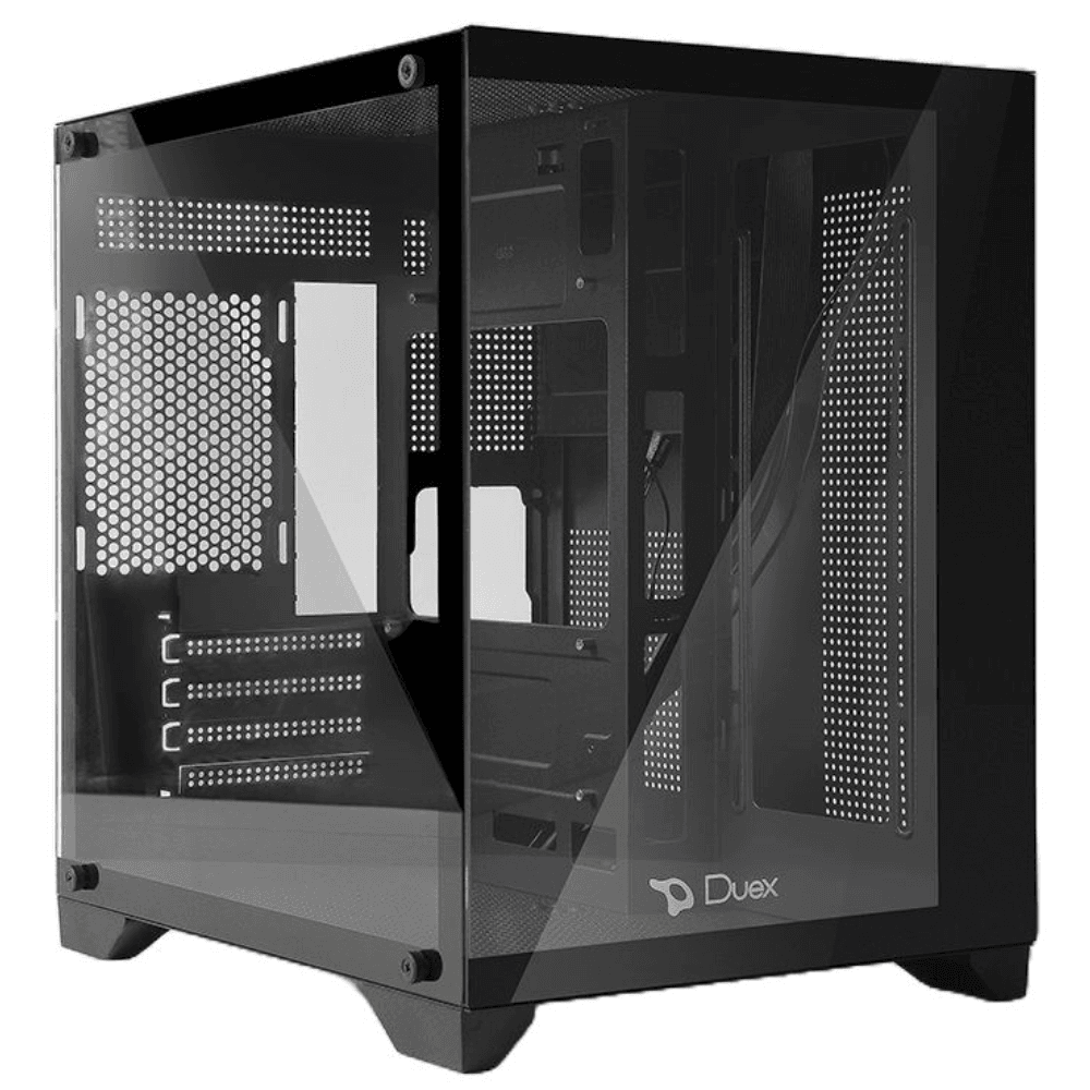 Gabinete Gamer Duex, Mid Tower, Preto, Sem Fonte, Sem Fans, DXGA270-2 BK
