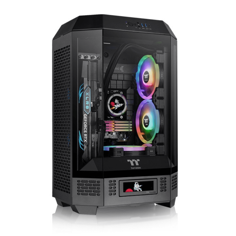Gabinete Gamer Thermaltake The Tower 300, Mini Tower, Preto, Sem Fonte, Com Fans, CA-1Y4-00S1WN-00