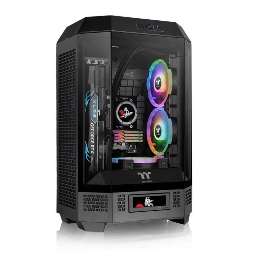 Gabinete Gamer Thermaltake The Tower 300, Mini Tower, Preto, Sem Fonte, Com Fans, CA-1Y4-00S1WN-00