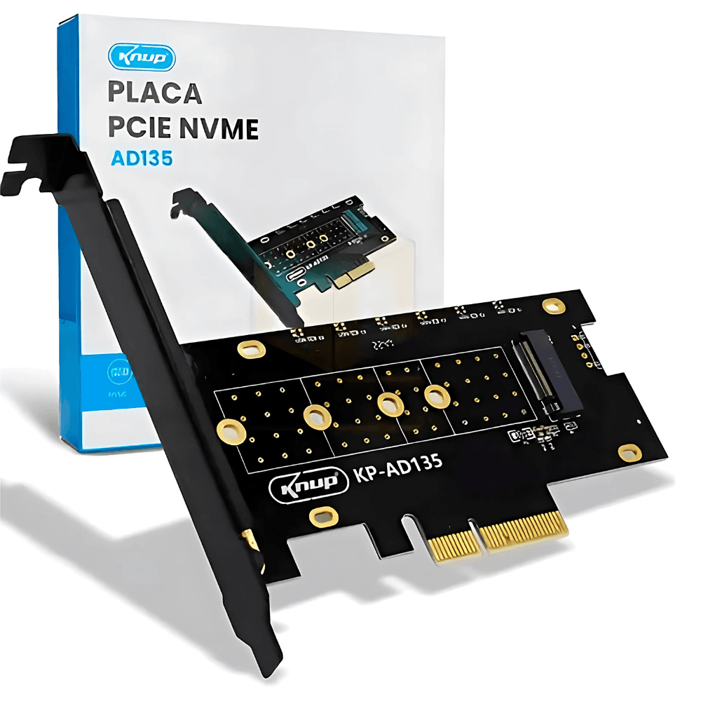 Adaptador Knup, SSD NVMe, M.2, PCIe 3.0, KP-AD135