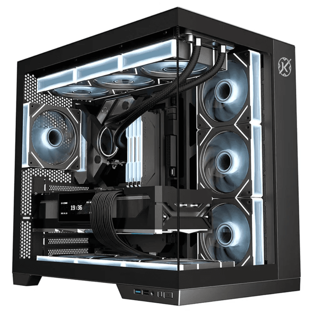 Gabinete Gamer Kalkan Asgard, Mid Tower, Preto, Sem Fonte, Sem Fans, KLK00040