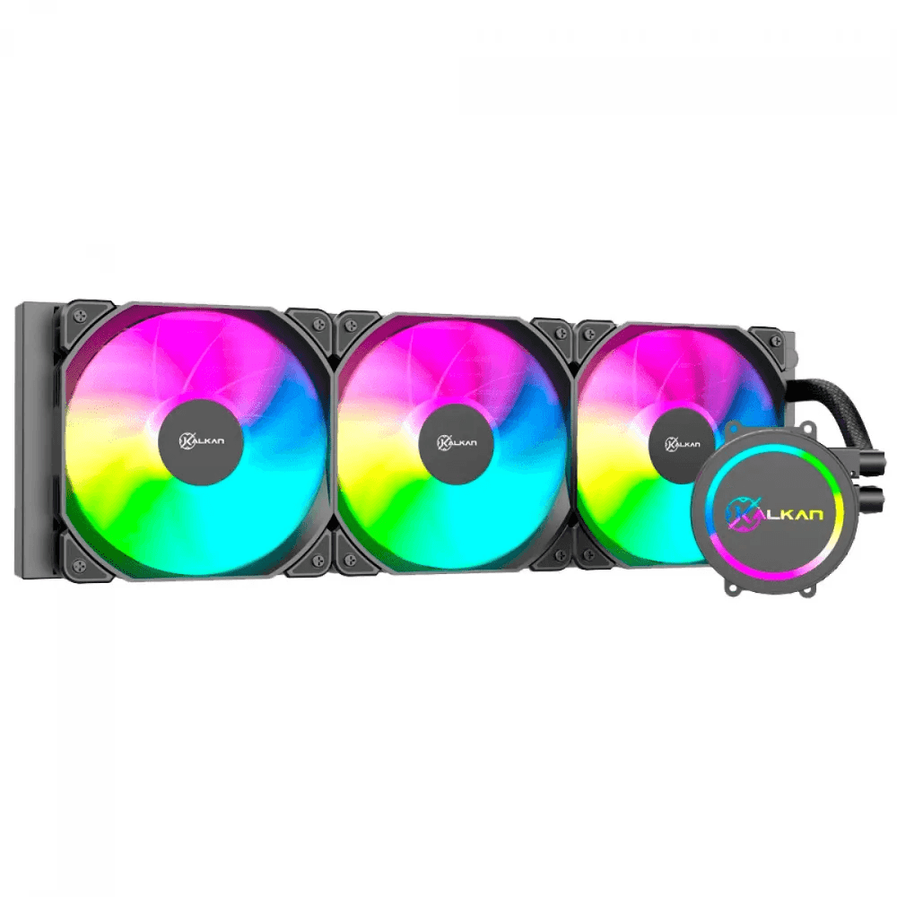 Water Cooler Gamer Kalkan Iota, 360mm, ARGB, Preto, KLK00046