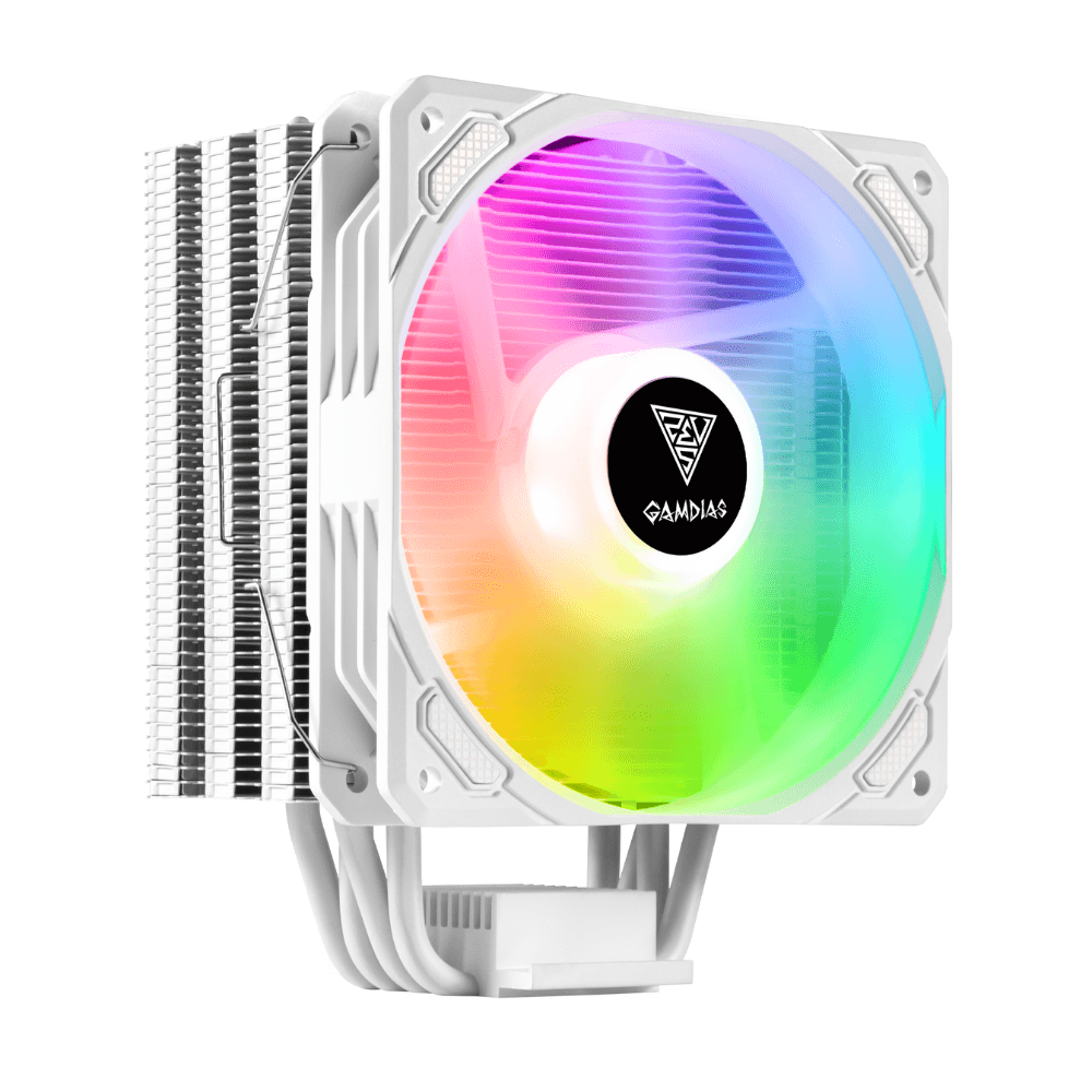 Air Cooler Gamdias Boreas E1, Branco, RGB, 120mm, AMD, Intel, E1-410 WH
