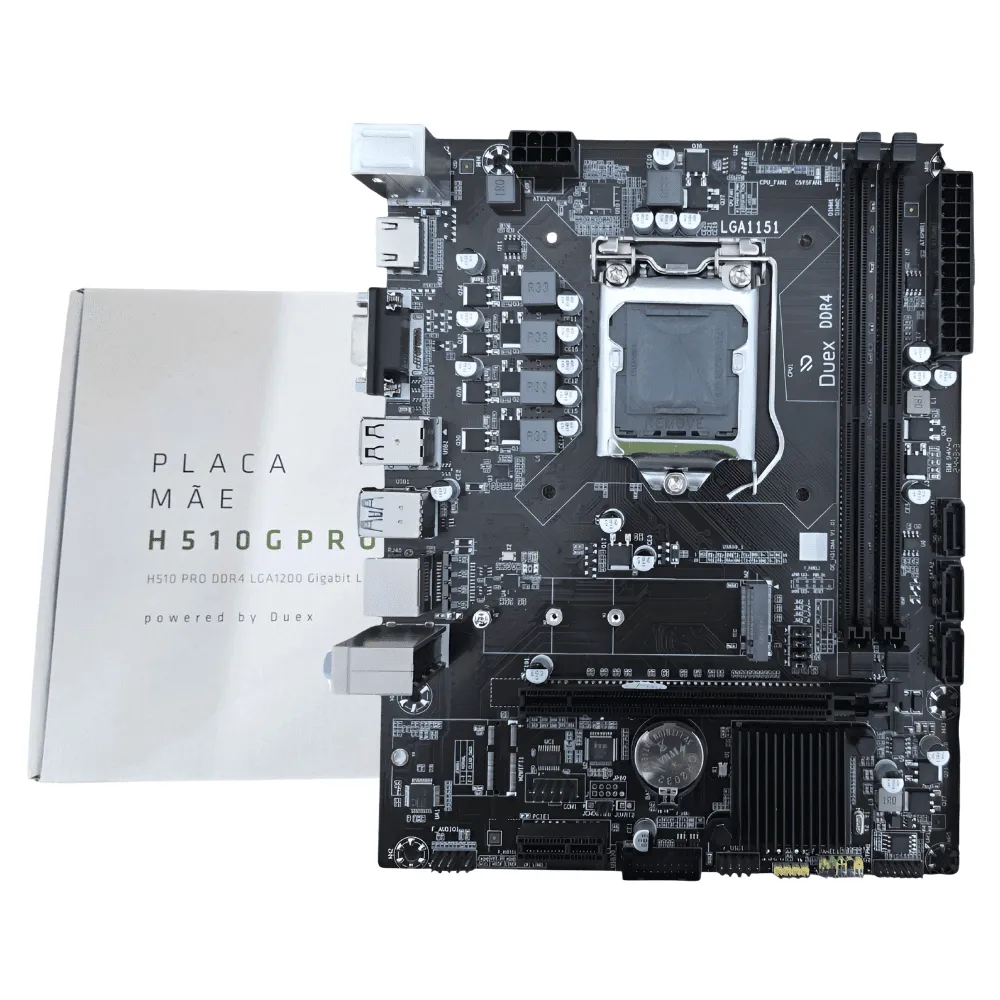 Placa Mãe Duex DXMB H510G, M2 LGA 1200, DDR4, Micro ATX, DXMBH510G M2