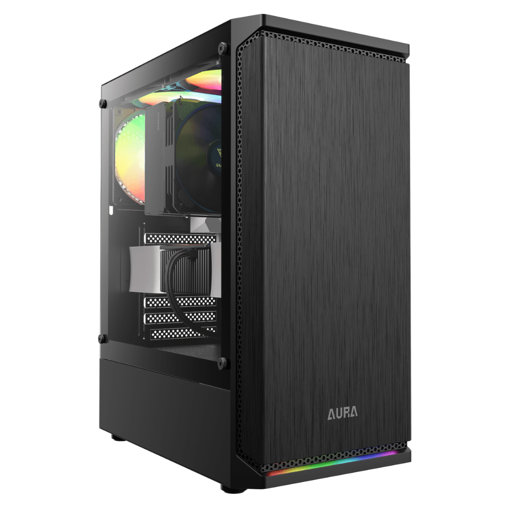 Gabinete Gamer Gamdias Aura GC8, Mid Tower, Preto, Sem Fonte, Com Fans, AURA GC8