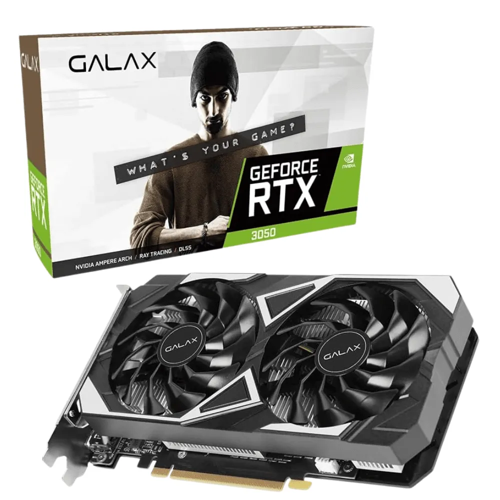 Placa de Video Galax NVIDIA GeForce RTX 3050 EX, 6GB, GDDR6, DLSS, Ray Tracing, 35NRLDHP9OID