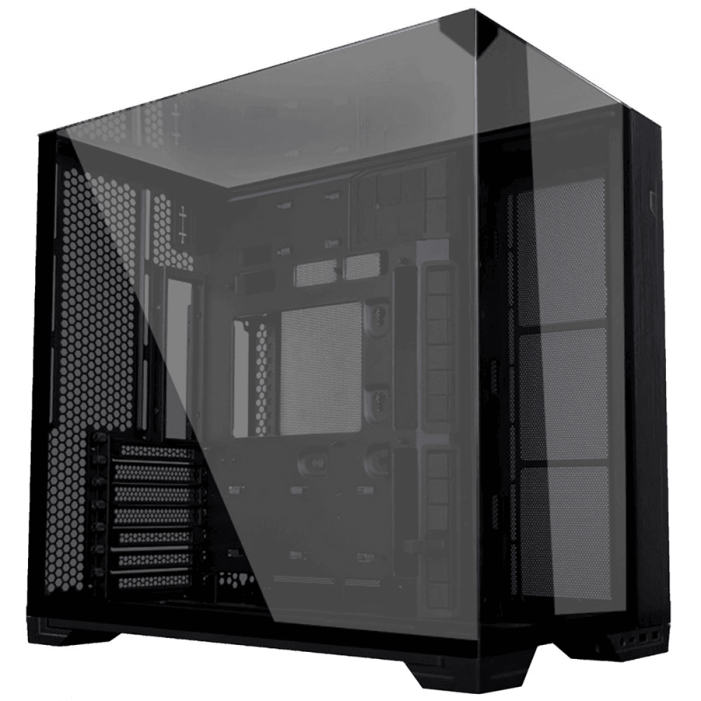 Gabinete Gamer Lian Li O11 Vision Compact, Mid Tower, Preto, Sem Fonte, Sem Fans, O11VPX-M BLACK