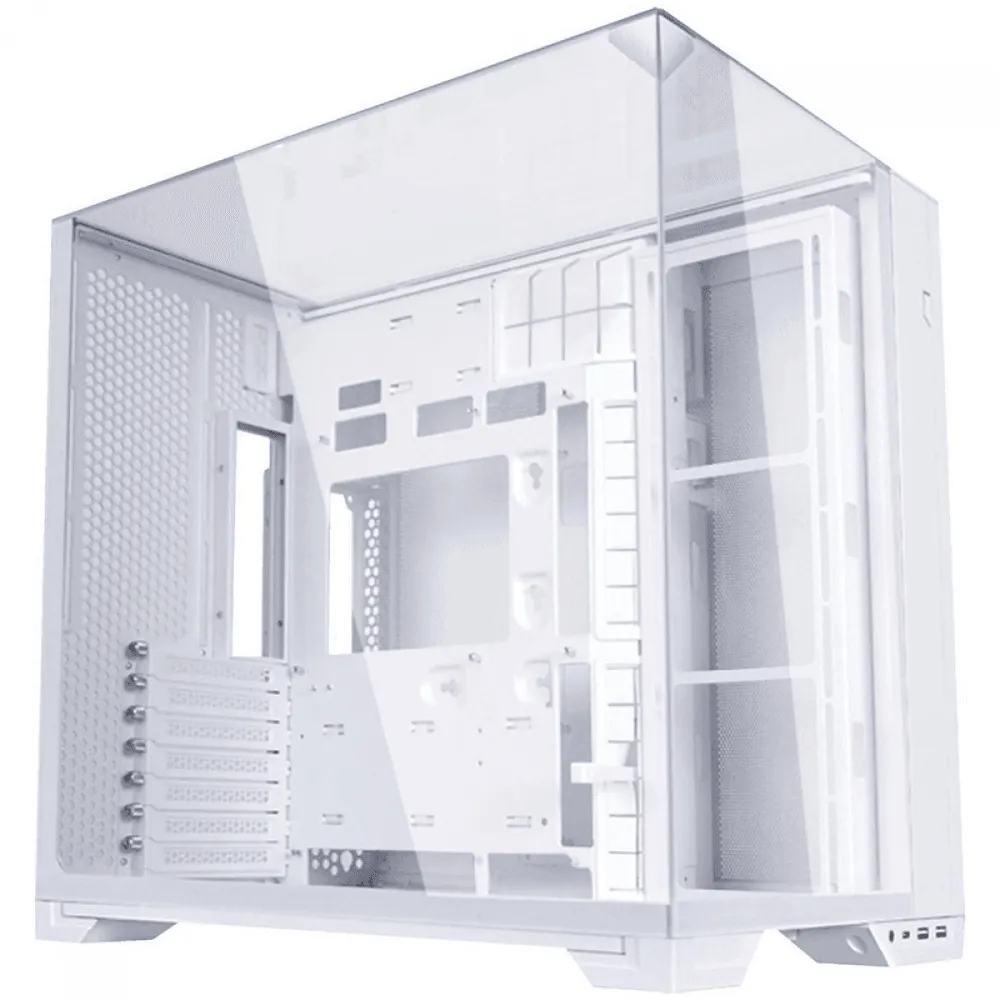Gabinete Gamer Lian Li O11 Vision Compact, Mid Tower, Branco, Sem Fonte, Sem Fans, O11VPW-M WHITE