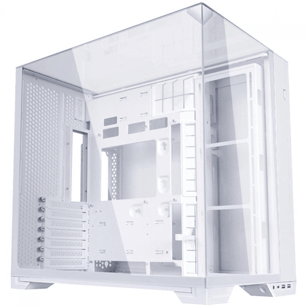 Gabinete Gamer Lian Li O11 Vision Compact, Mid Tower, Branco, Sem Fonte, Sem Fans, O11VPW-M WHITE