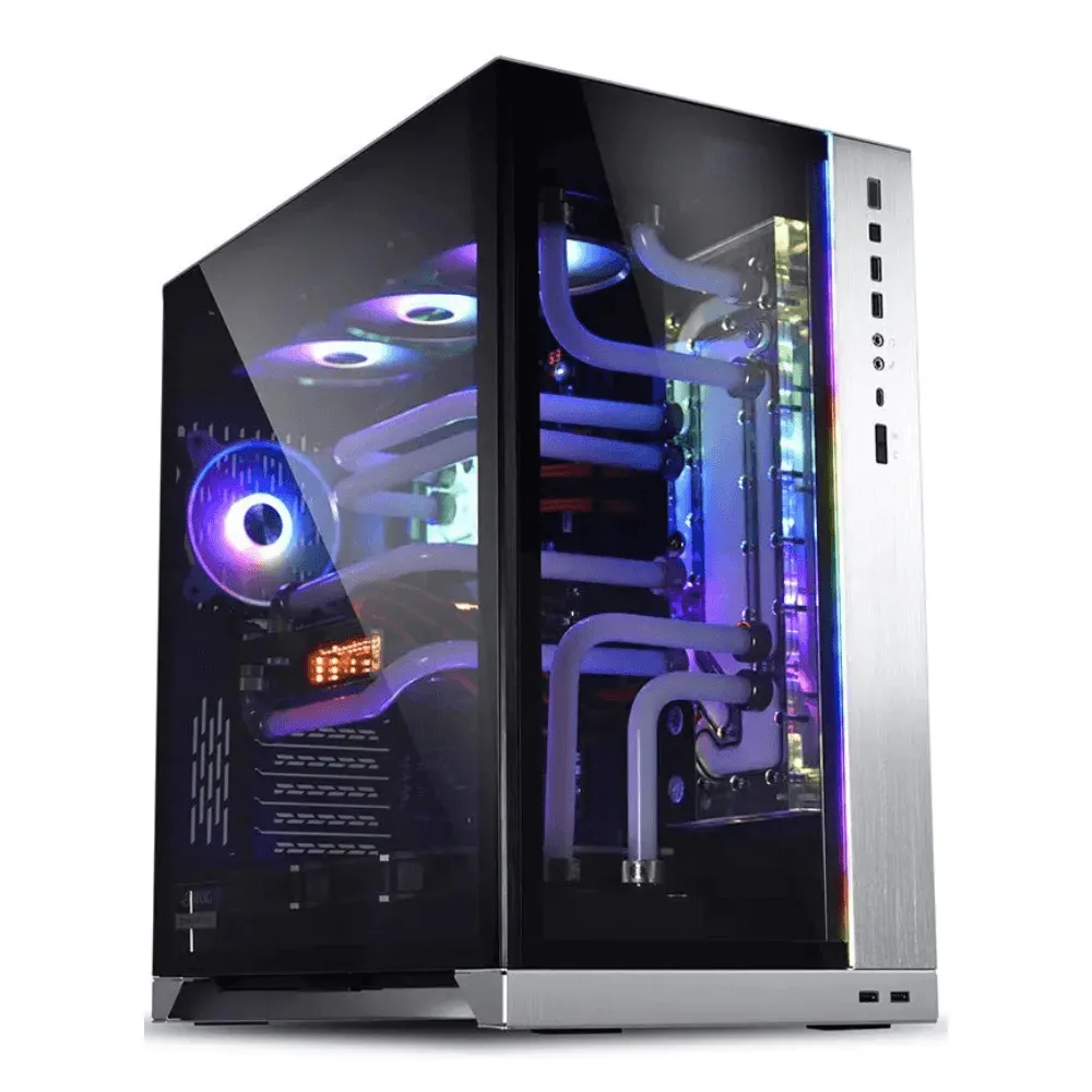 Gabinete Gamer Lian Li O11 Dynamic XL ROG Certified, Full Tower, Cinza, Sem Fonte, Sem Fans, O11DXL-G
