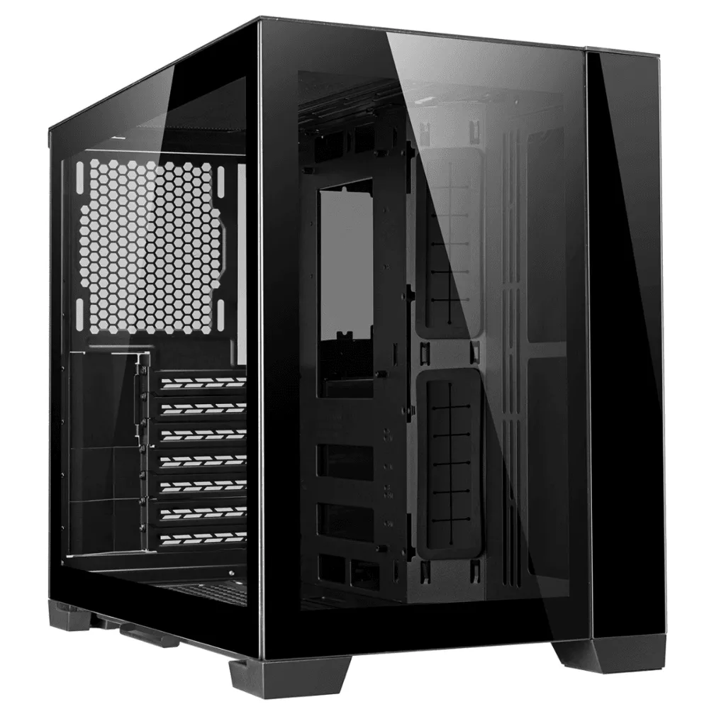 Gabinete Gamer Lian Li O11 Dynamic Mini, Mid Tower, Preto, Sem Fonte, Sem Fans, O11D MINI-X