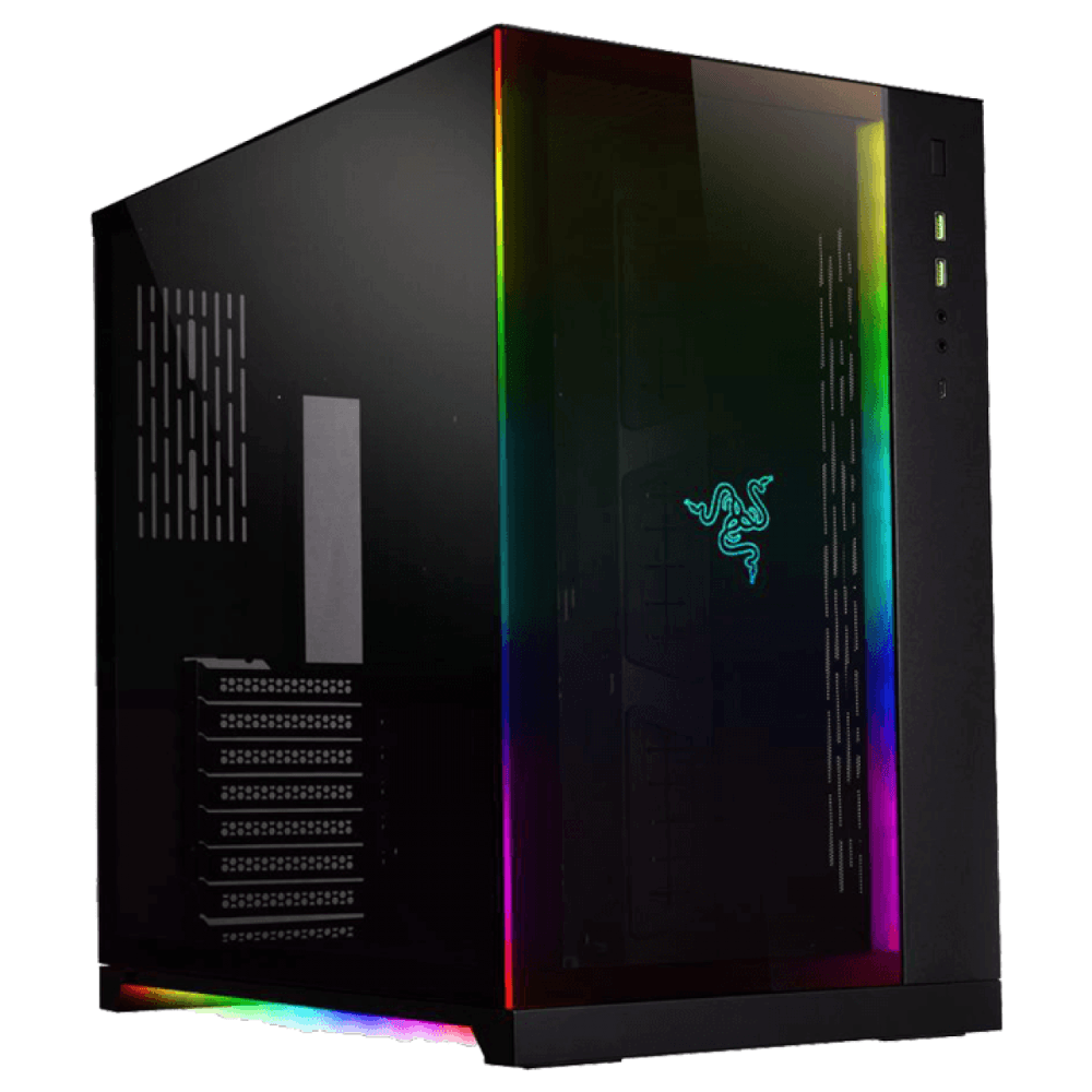 Gabinete Gamer Lian Li PC-O11 Dynamic Razer Edition, Mid Tower, Preto, Sem Fonte, Sem Fans, PC-O11D RAZER