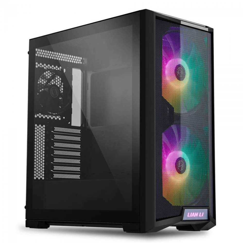 Gabinete Gamer Lian Li LANCOOL 215, Mid Tower, Preto, Sem Fonte, Com Fans, LANCOOL 215X BLACK