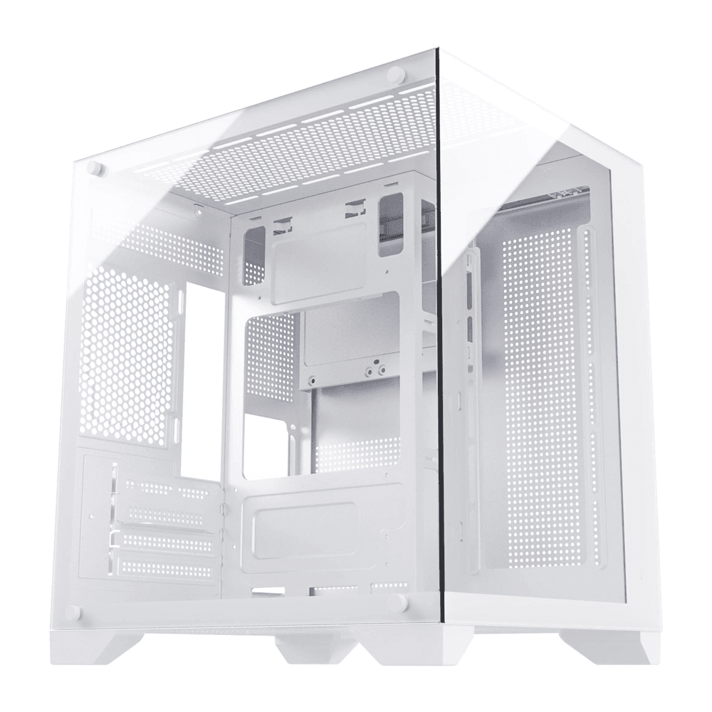 Gabinete Gamer Duex, Mid Tower, Branco, Sem Fonte, Sem Fans, DXJ270-2 WH