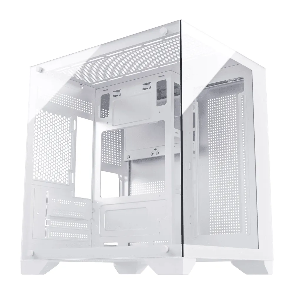 Gabinete Gamer Duex, Mid Tower, Branco, Sem Fonte, Sem Fans, DXJ270-2 WH