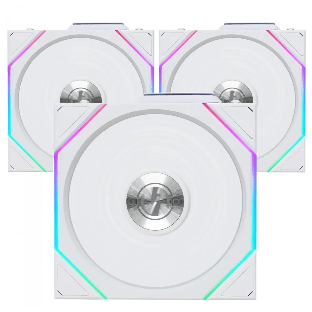Kit Fan Lian Li UNI FAN TL Wireless, 3 Fans, 120mm, ARGB, Branco, 12TL1W3W