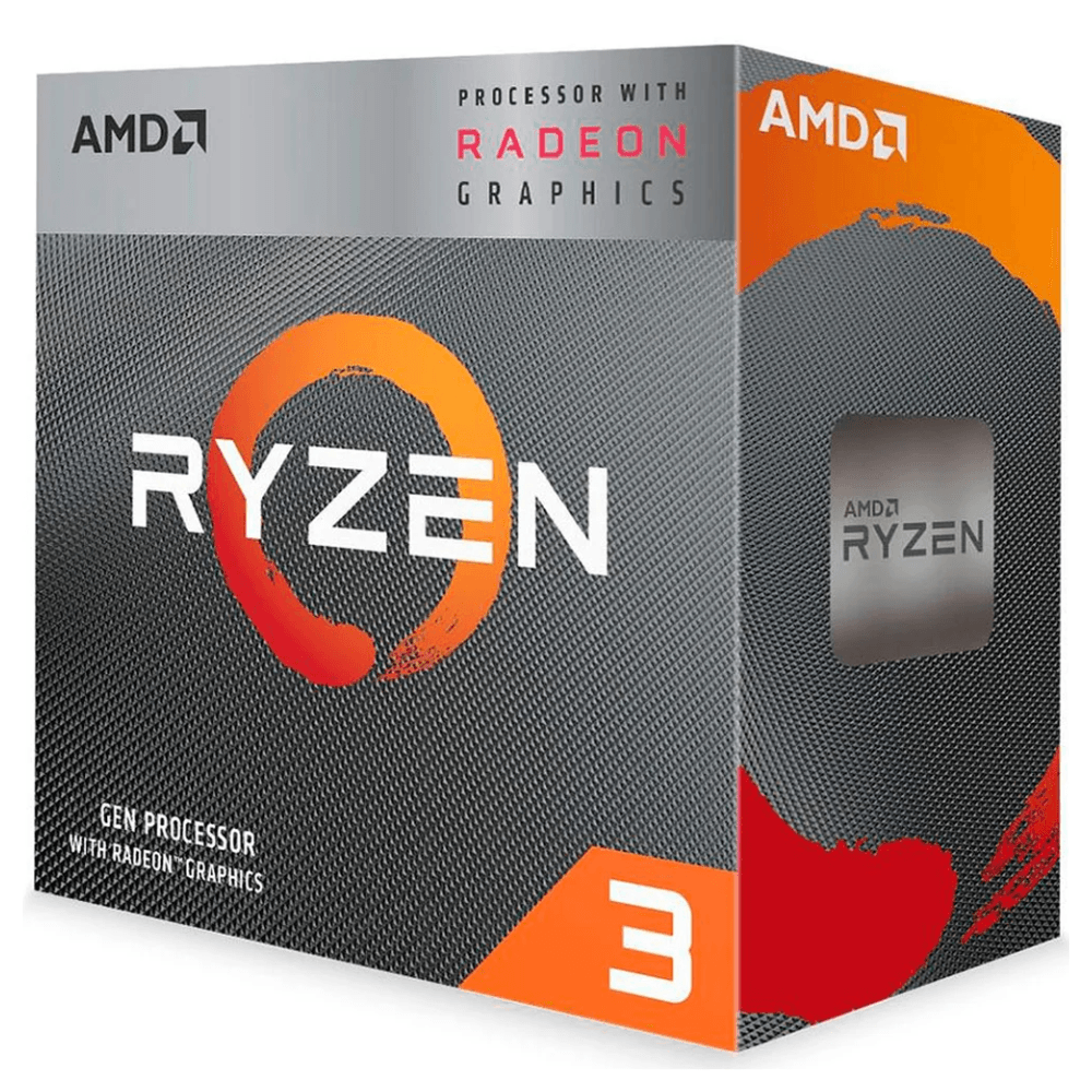 Processador AMD Ryzen 3 3200G, 4 Núcleos, 4 Threads, 4.0GHz Boost, AM4, Com Vídeo, YD320GC5FIBOX