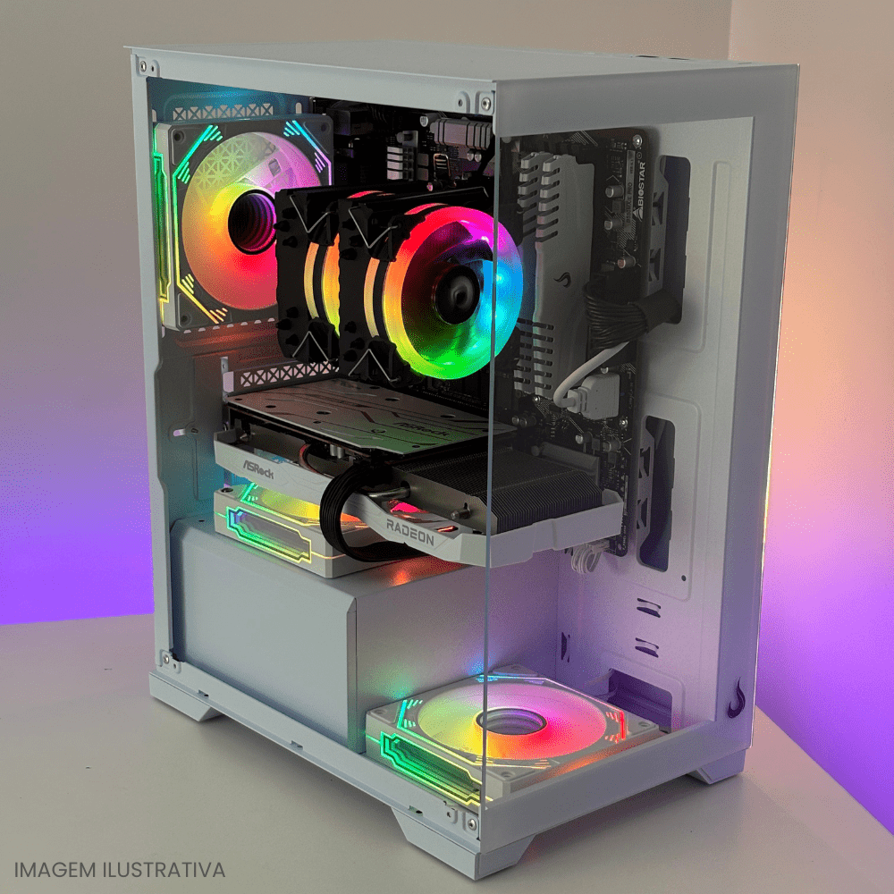 PC Gamer Ryzen 5 5500, RX 6600, 16GB DDR4, SSD 480GB, 500W 80 Plus, PCTRE001-E
