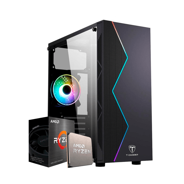 PC Gamer Ryzen 5 5600G, 16GB DDR4, SSD 480GB, 500W 80 Plus, Enifler