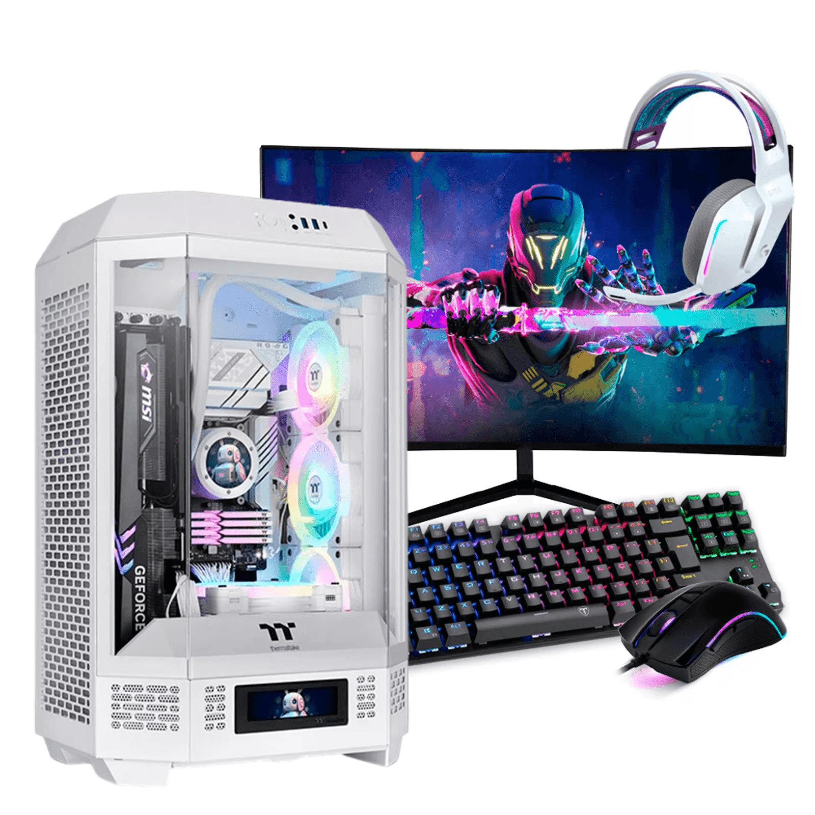 PC Gamer Completo Ryzen 7 5700X, RTX 5060, 32GB RGB, SSD NVME 1TB, 700W 80 Plus, ZMEEURKW-E
