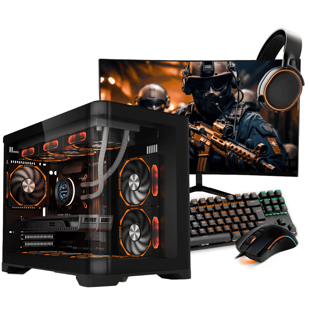 PC Gamer Ryzen 5 5500 RTX 4060 - Completo e com NVMe | Enifler