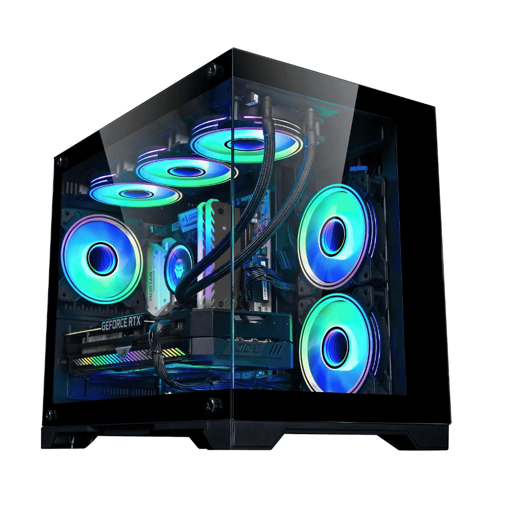 Gabinete Gamer K-MEX Hammerhead Shark, Mid Tower, Preto, Sem Fonte, Sem Fans, CG-SYH6