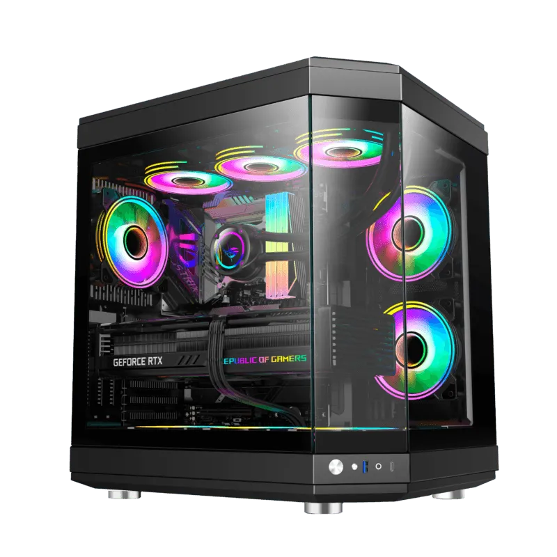 PC Gamer Ryzen 5 5600X, RTX 4060, 16GB RGB DDR4, SSD NVMe 500GB, 600w 80 Plus, UNR04-E