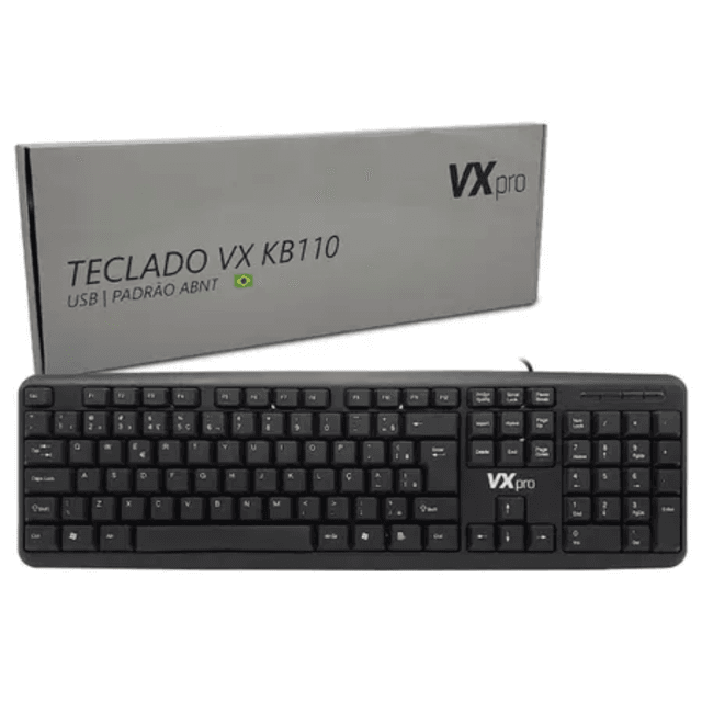 Teclado VX KB110 - Conforto e Eficiência Garantidos | Enifler
