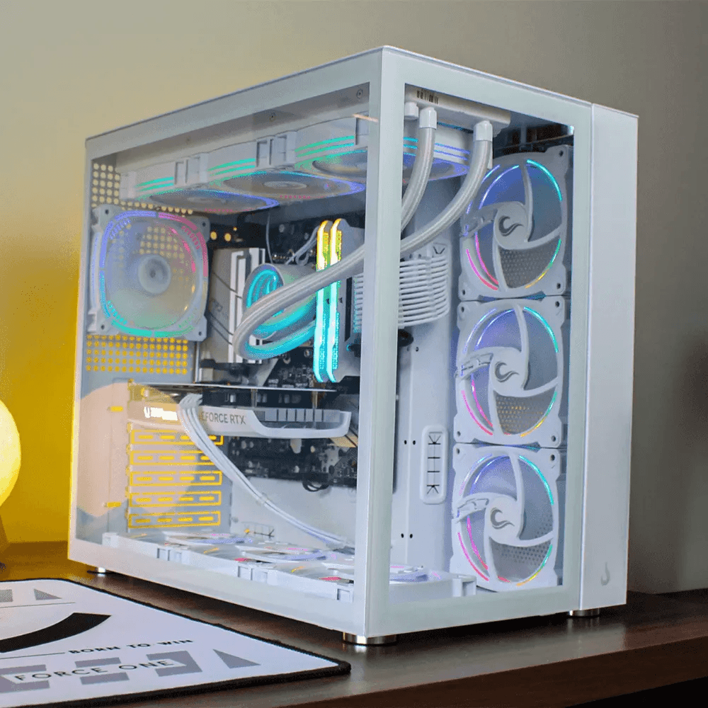 PC Gamer Ryzen 7 5700X, RTX 5060, 32GB RGB DDR4, SSD NVMe 1TB, 700W 80 Plus, Full White, GNRV13OI-E