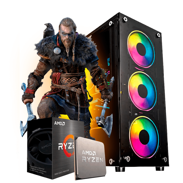 PC Gamer Ryzen 5 4600G, 16GB DDR4, SSD 240GB, 400W 80 Plus, HAY046-E