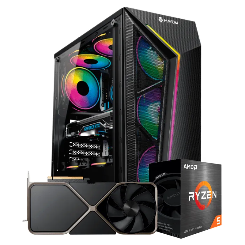 PC Gamer Ryzen 5 5500, RTX 3050, 16GB DDR4, SSD 480GB, 600W 80 Plus