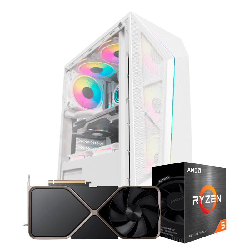PC Gamer Ryzen 5 5500, RTX 3060, 16GB DDR4, SSD 480GB, 600W 80 Plus