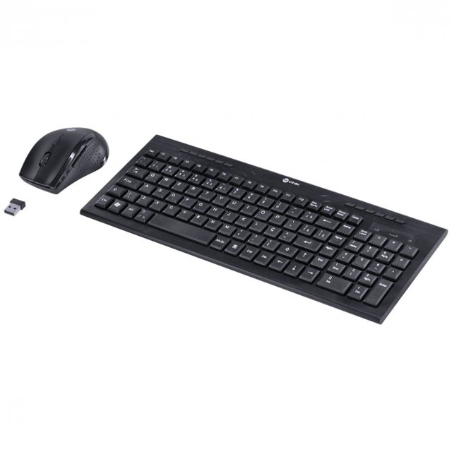 Kit Teclado E Mouse Sem Fio Dynamic Teclado Compacto Mouse 1600dpi Vinik Dc100 Enifler 6214