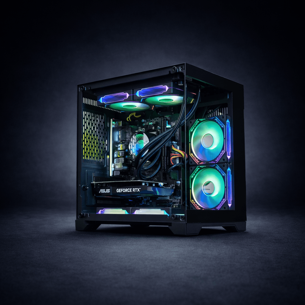 PC Gamer Ryzen 5 4500, RTX 3050, 16GB DDR4, SSD 480GB, 600W 80 Plus, AQUA009-E