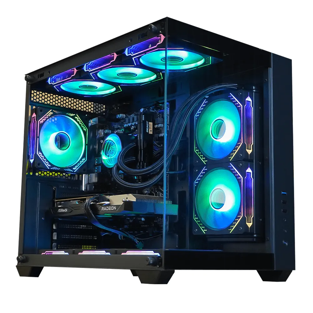 PC Gamer Ryzen 5 5500, RX 6600, 16GB DDR4, SSD 480GB, 600W 80 Plus, KMHH003-E
