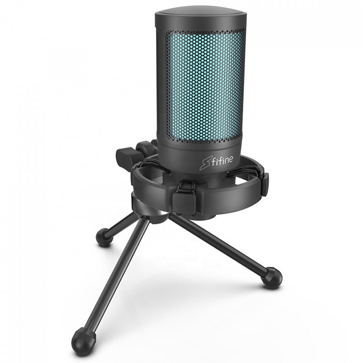 Microfone Fifine x SuperFrame SFM2, USB, RGB, Condensador, Preto, SFM2